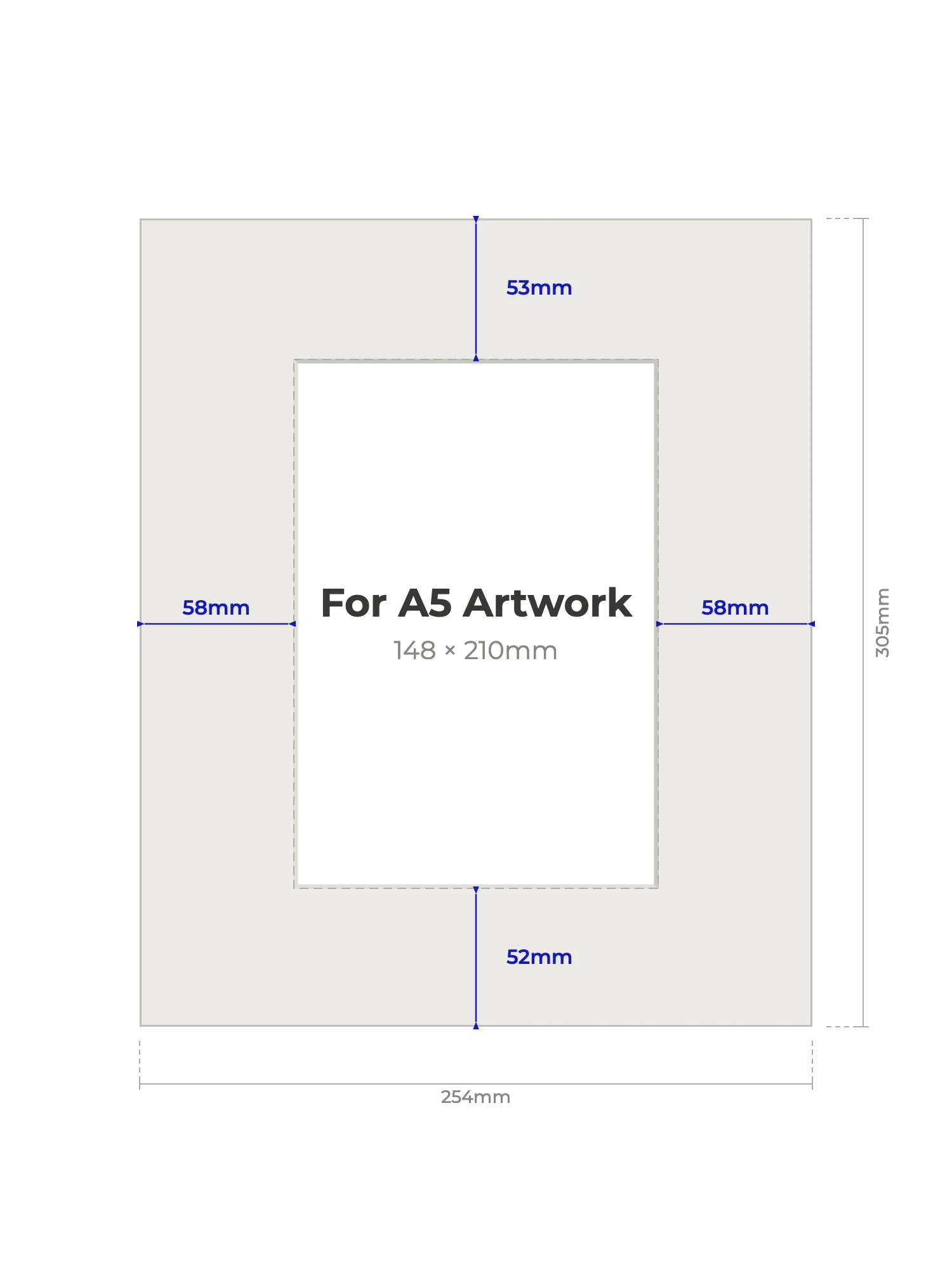 10×12" Picture Mount for A5 Artwork - Image 2