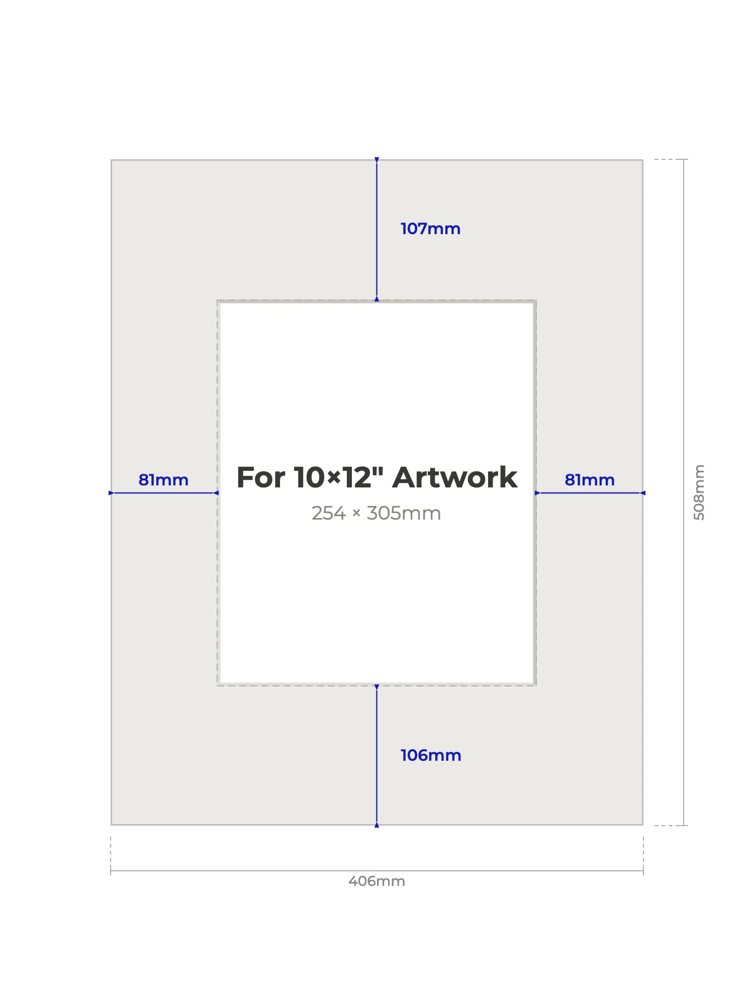 16×20" Picture Mount for 10×12" Artwork - Image 2