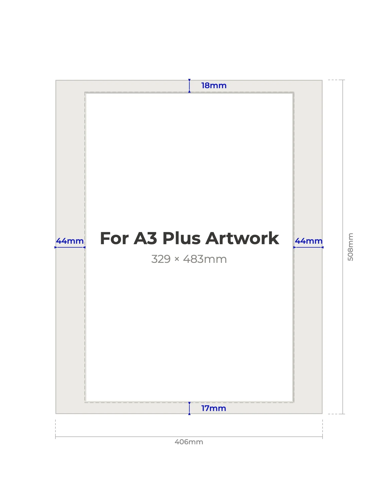 16×20" Picture Mount for A3 Plus Artwork - Image 2
