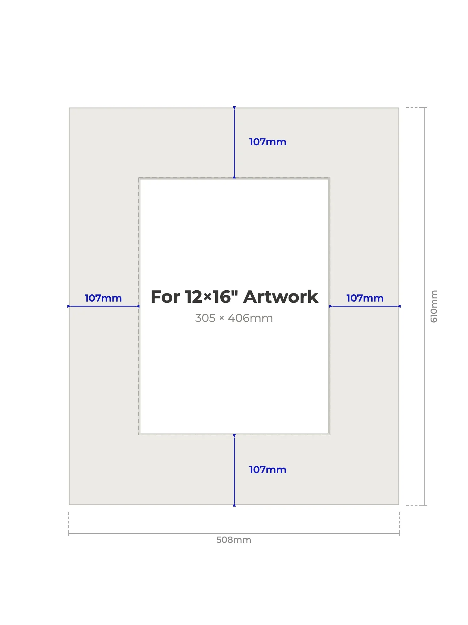 20×24" Picture Mount for 12×16" Artwork - Image 2