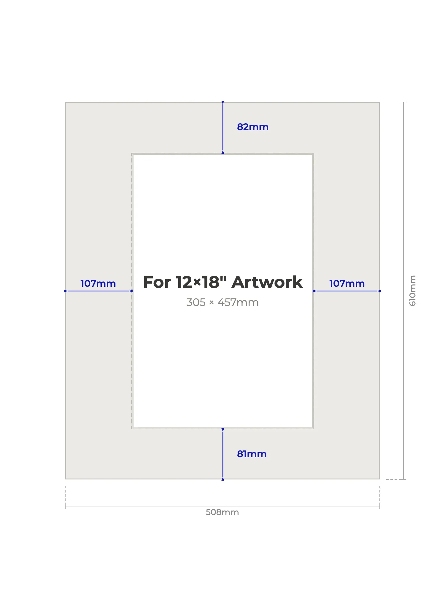 20×24" Picture Mount for 12×18" Artwork - Image 2