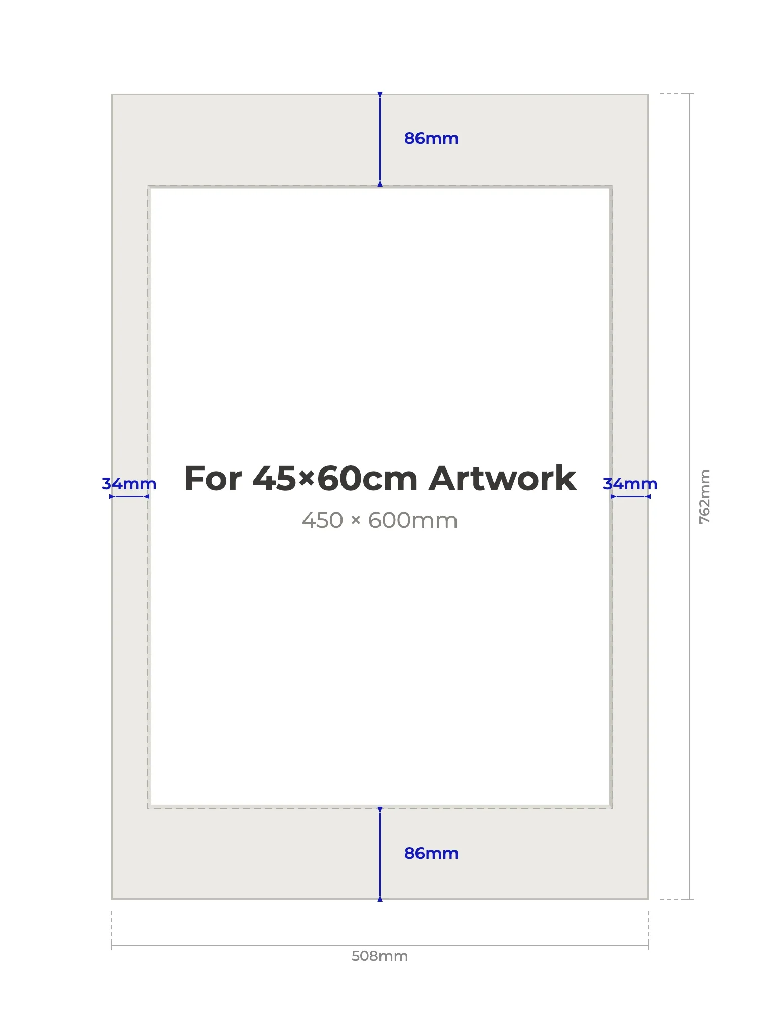 20×30" Picture Mount for 45×60cm Artwork - Image 2