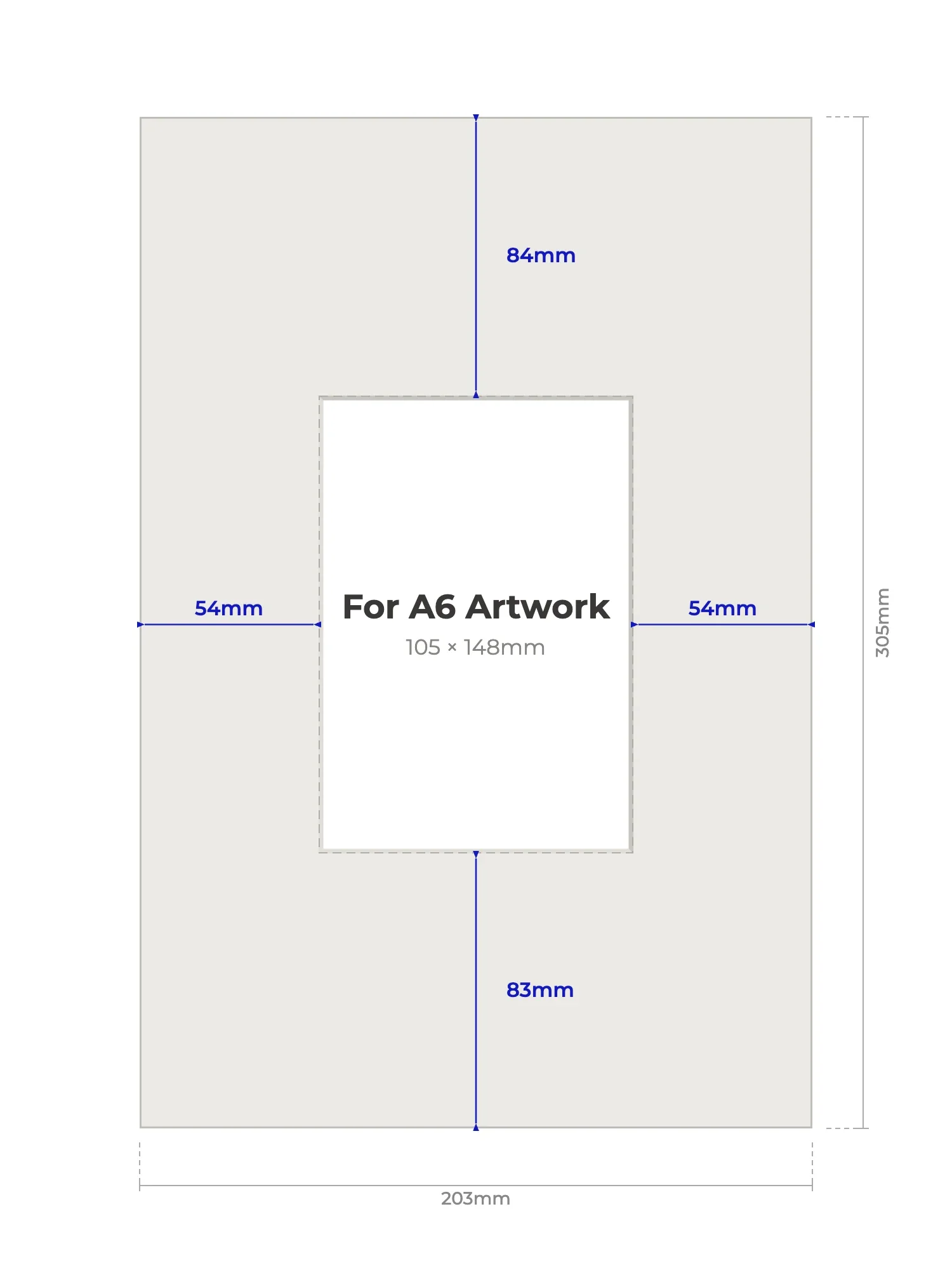 8×12" Picture Mount for A6 Artwork - Image 2