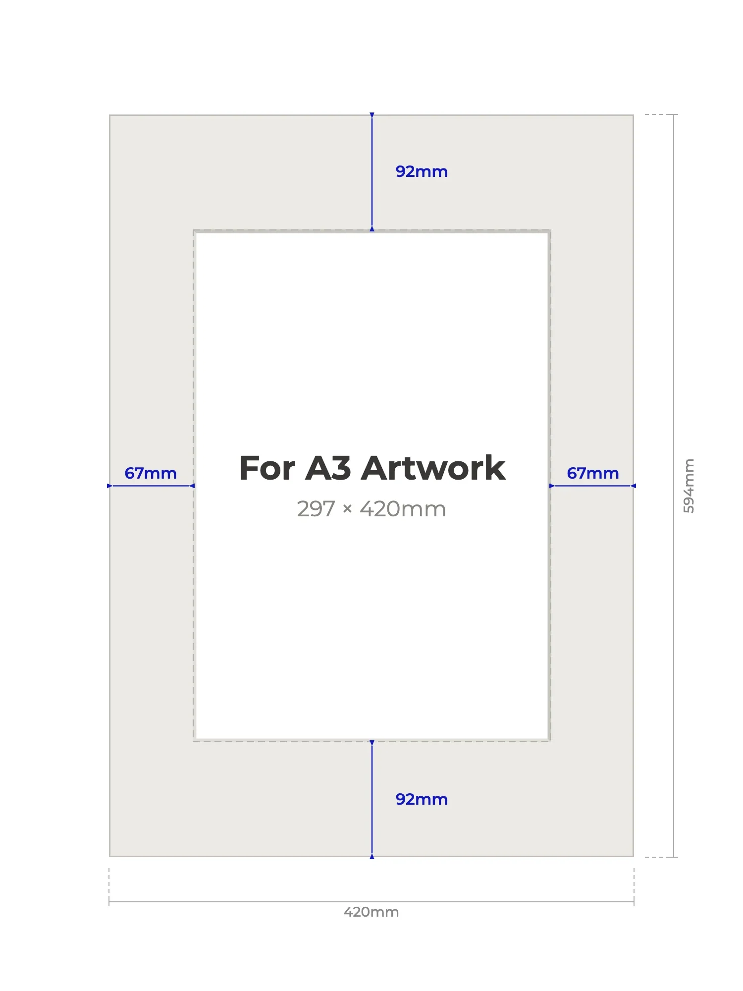 A2 Picture Mount for A3 Artwork - Image 2