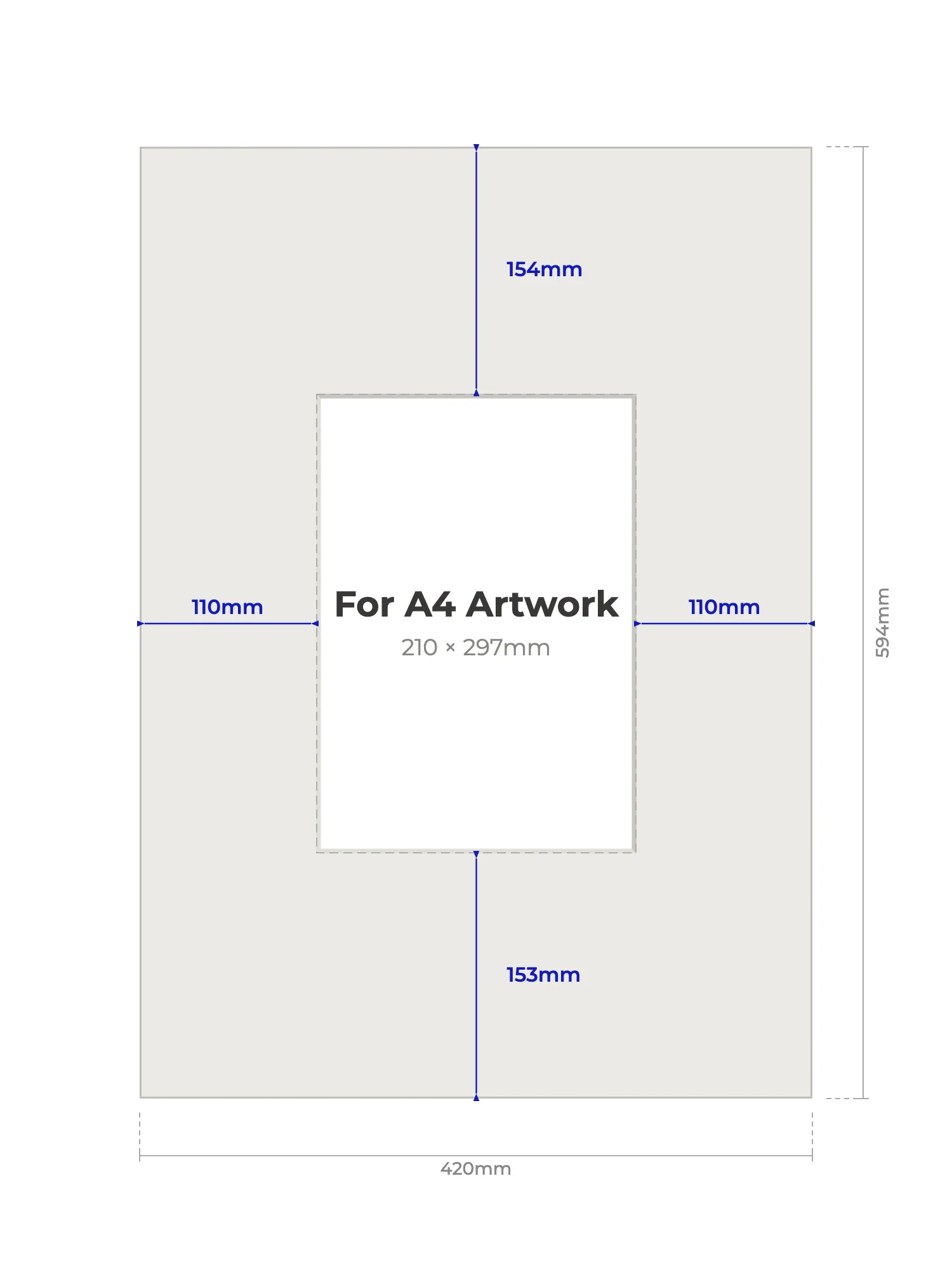 A2 Picture Mount for A4 Artwork - Image 2