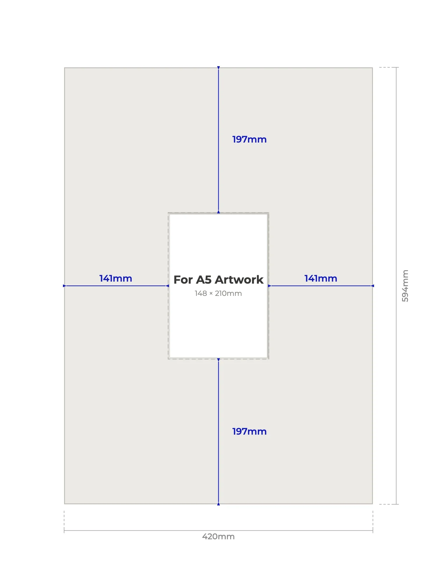 A2 Picture Mount for A5 Artwork - Image 2