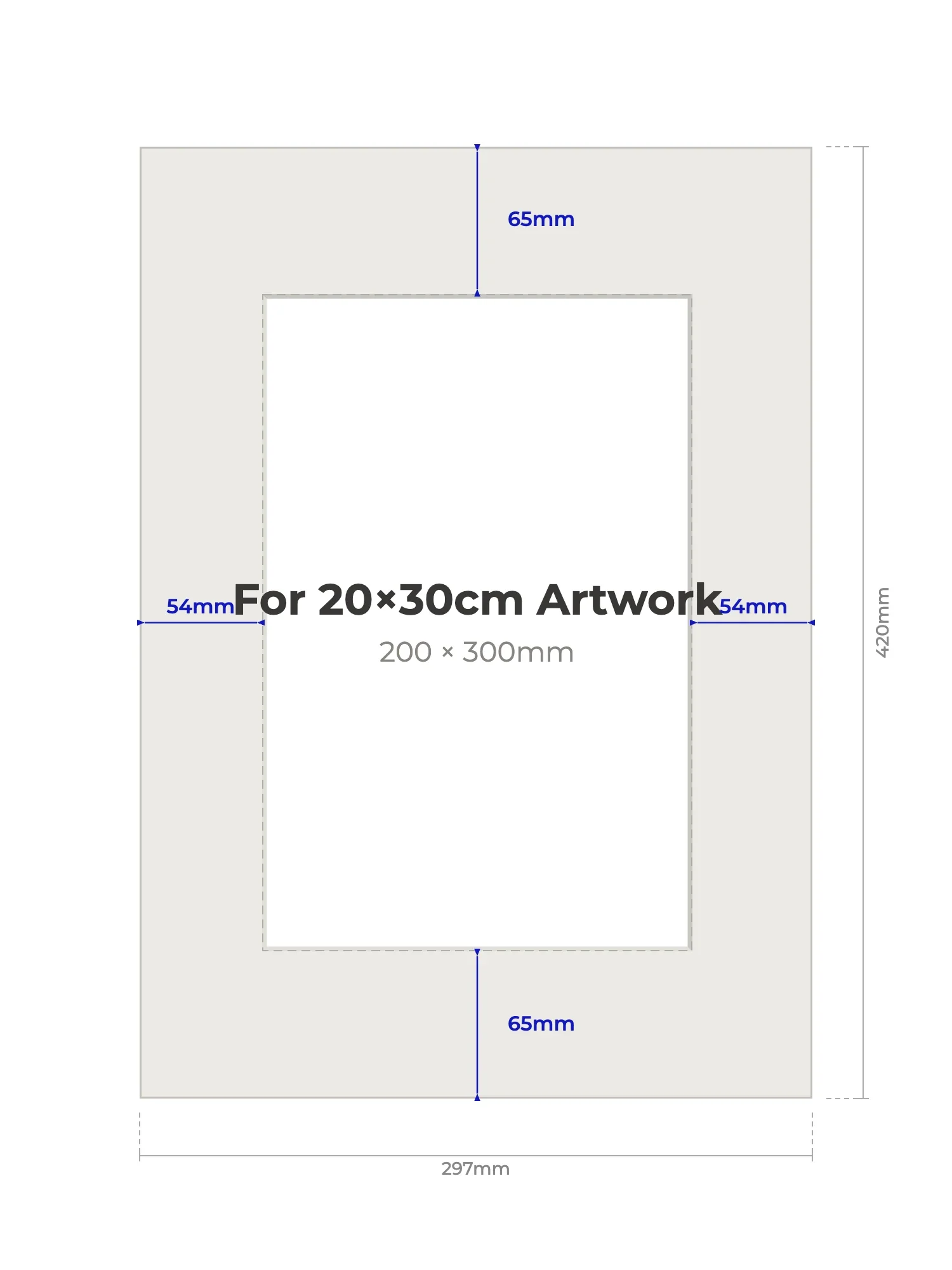 A3 Picture Mount for 20×30cm Artwork - Image 2