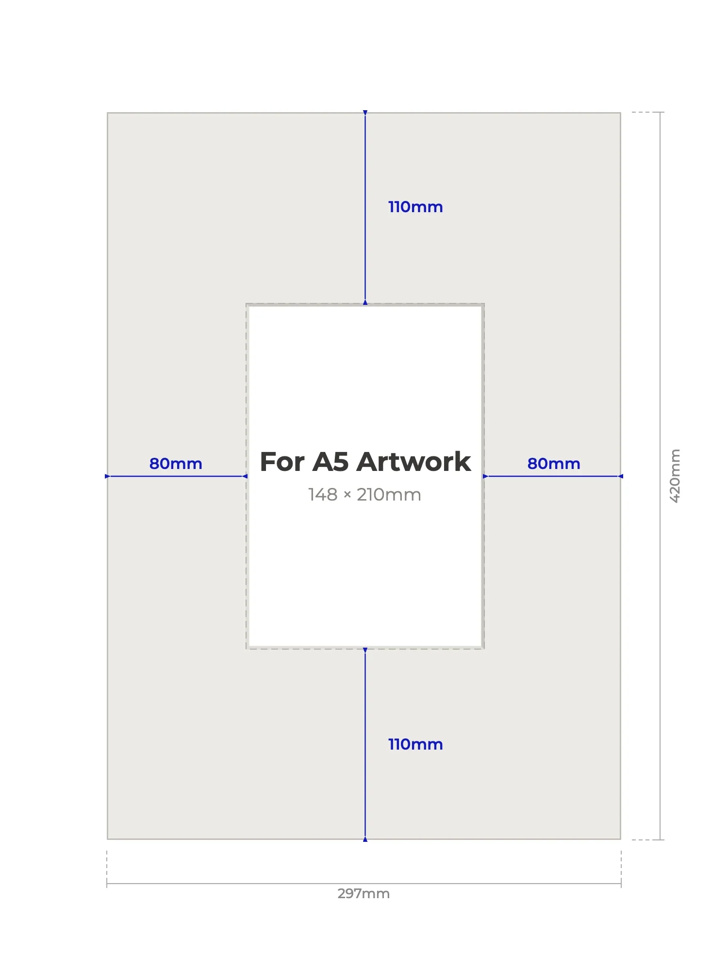 A3 Picture Mount for A5 Artwork - Image 2
