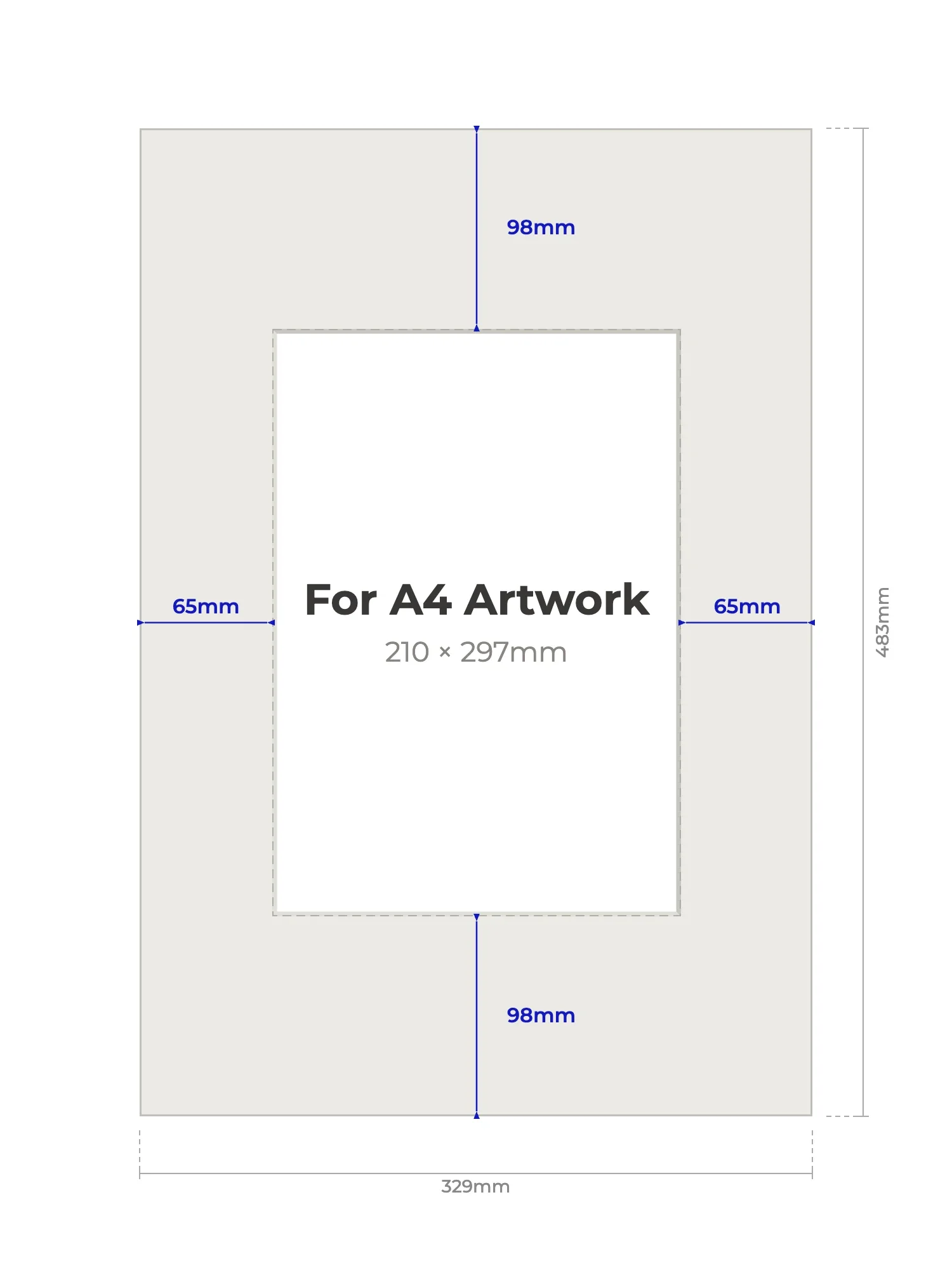 A3 Plus Picture Mount for A4 Artwork - Image 2