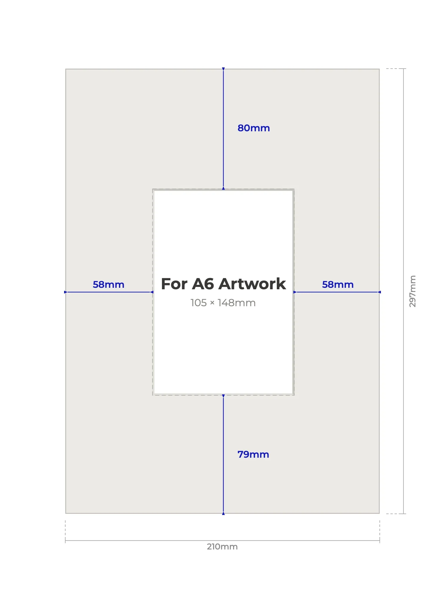 A4 Picture Mount for A6 Artwork - Image 2