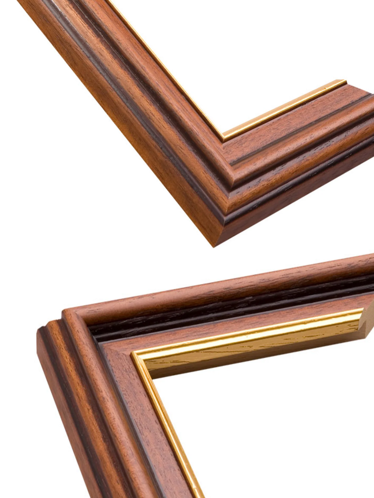 Antique Walnut & Gold - Extra Wide - Premium Wooden Picture Frame - Image 2