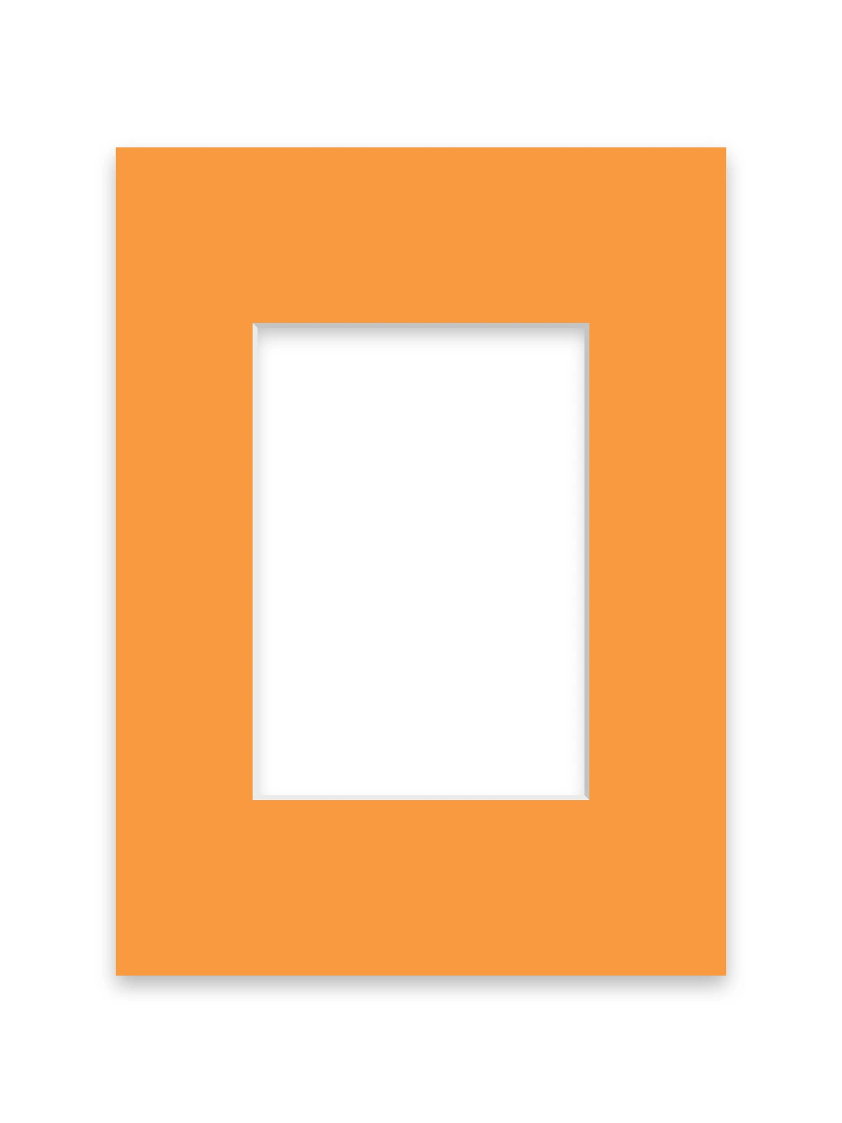 Custom Picture Frame Mount – Tangerine